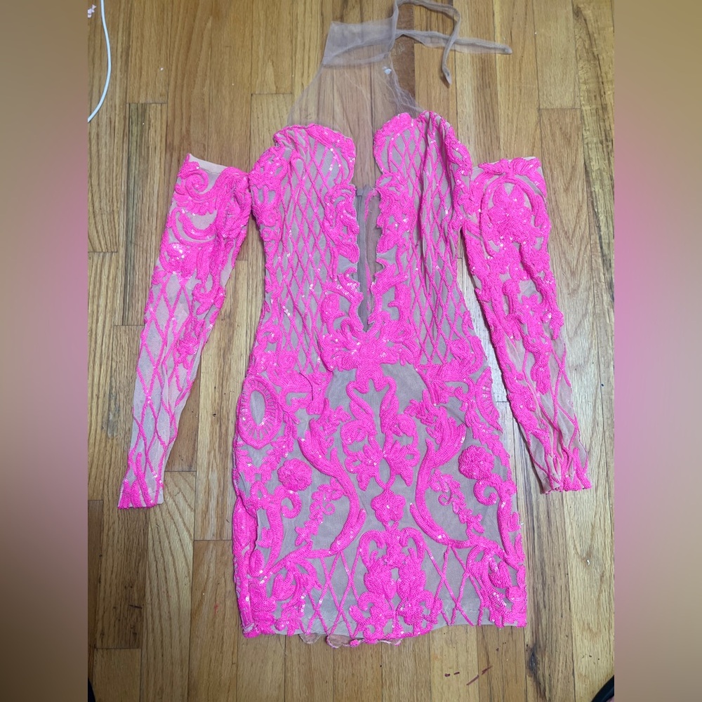 Custom Made pink dress